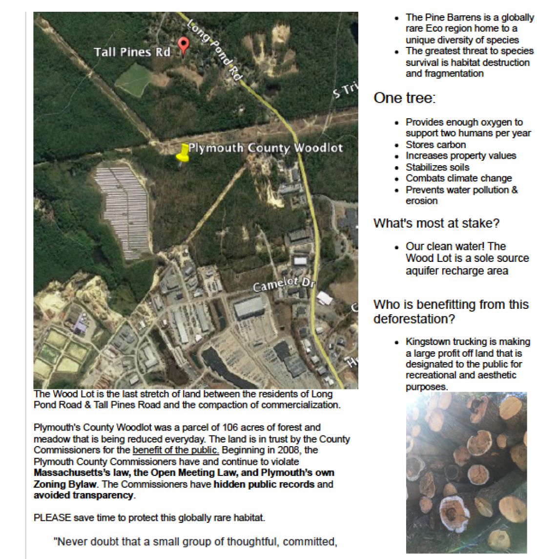 Wood Lot Flyer Map 2019